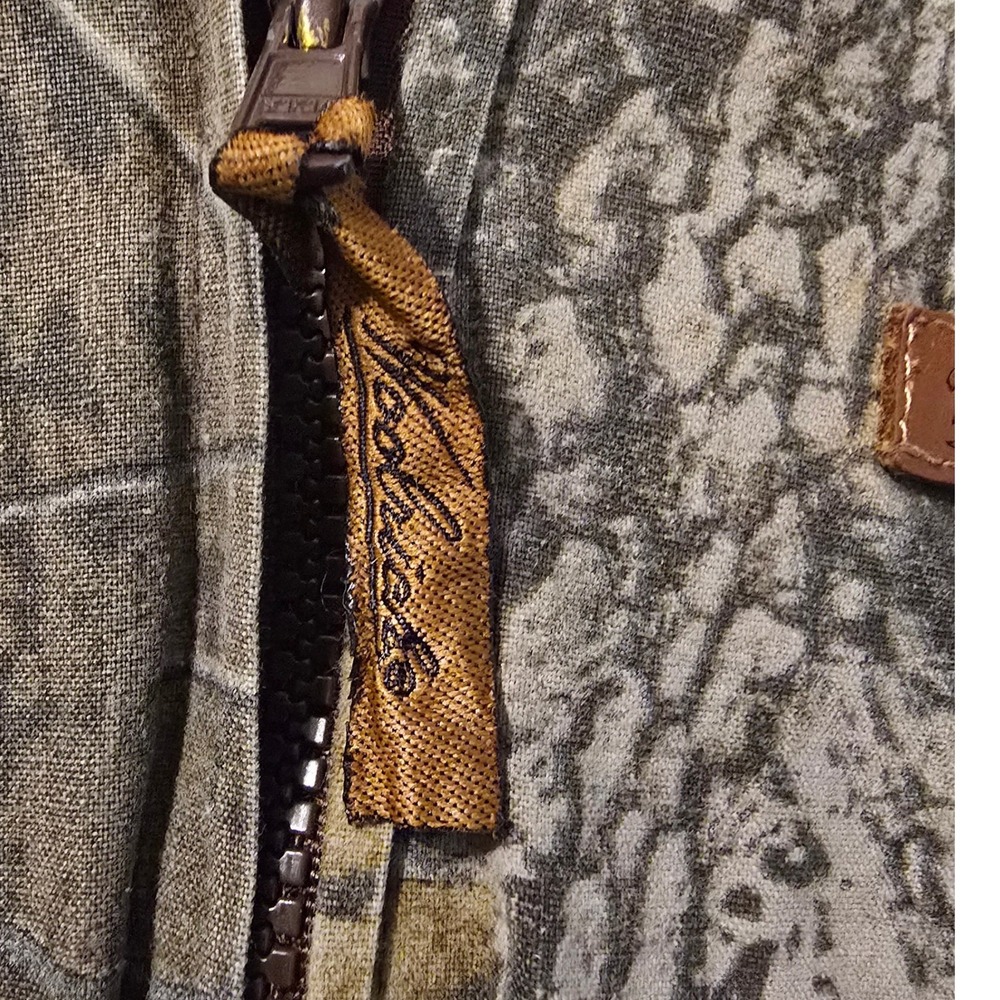 Woolrich Camo Hooded Jacket Youth 10 Green RealTree Hardwoods Hunting Workwear - Picture 3 of 8